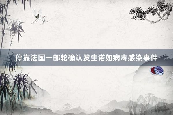 停靠法国一邮轮确认发生诺如病毒感染事件
